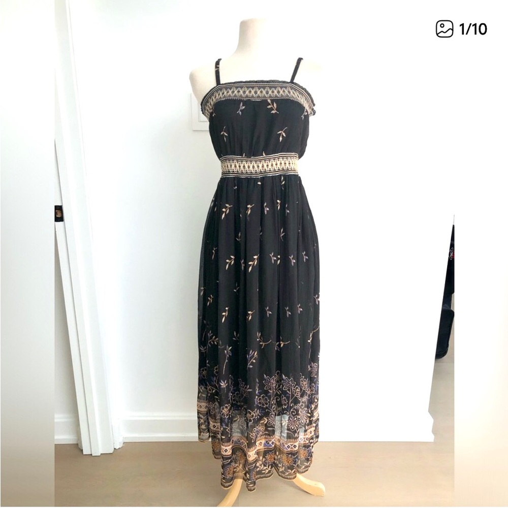 Pretty Boho sheer printed maxi dress - Picture 2 of 11